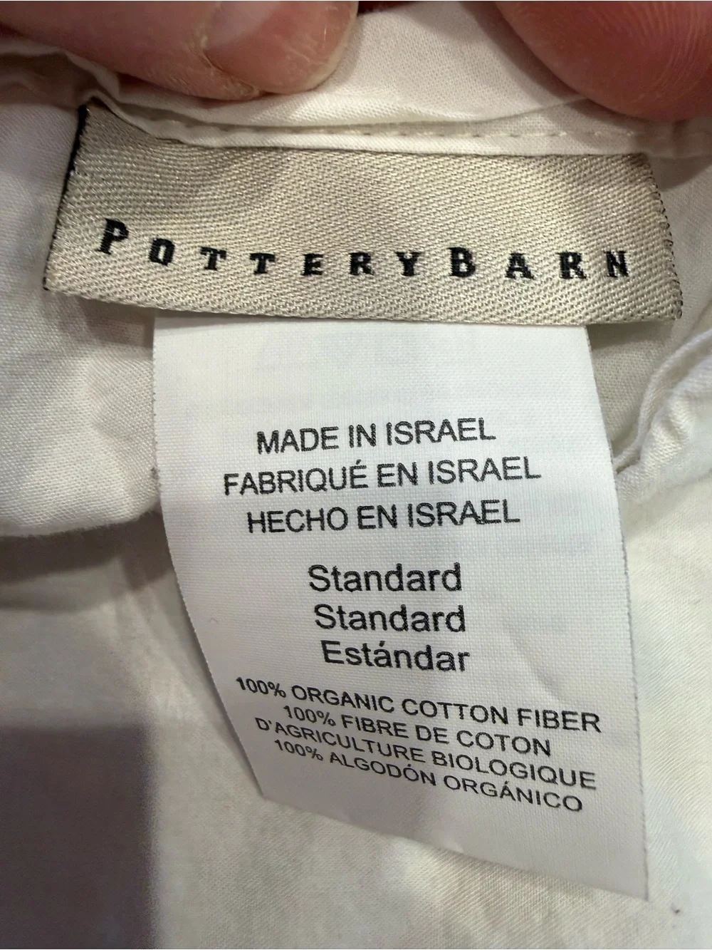 Pottery Barn set of 3 Standard Pillow Shams Preowned